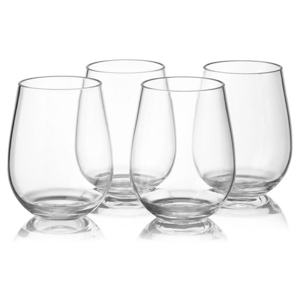 Ensemble de 4 verres à eau incassables
