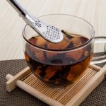 Cuillère paille filtre à thé en acier inoxydable