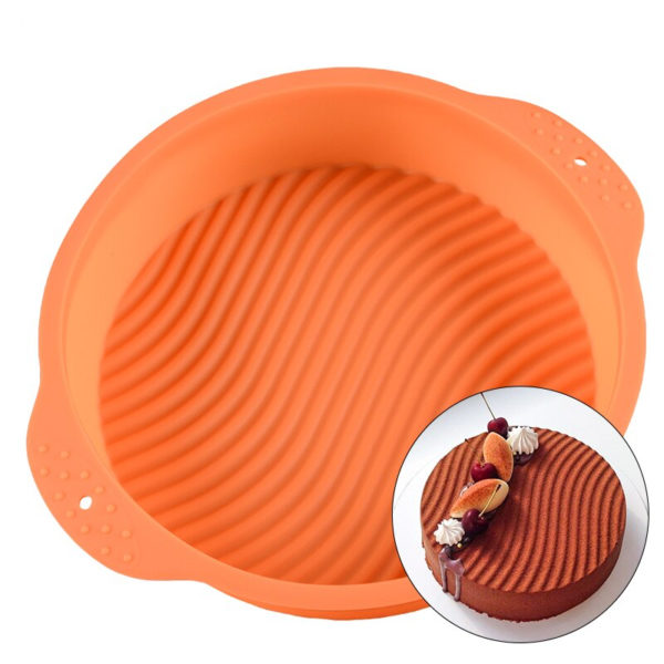 Moule à gâteau rond rouge