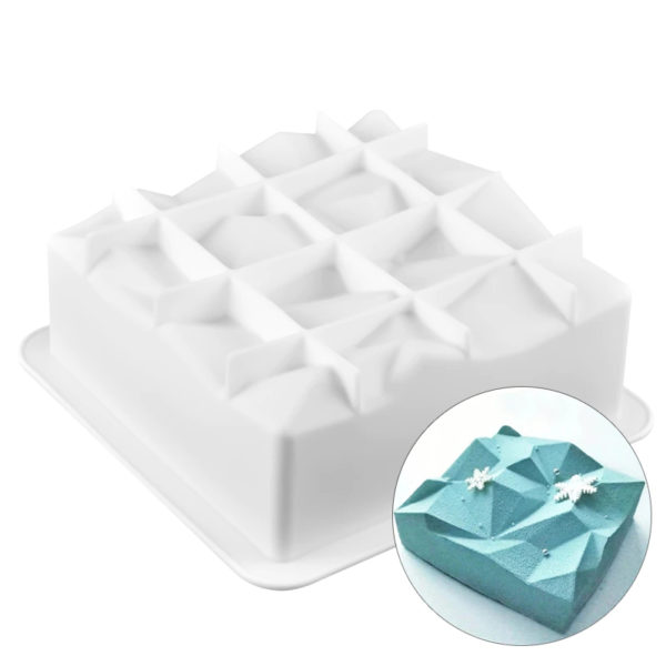 Moule à gâteau en mousse de silicone cube