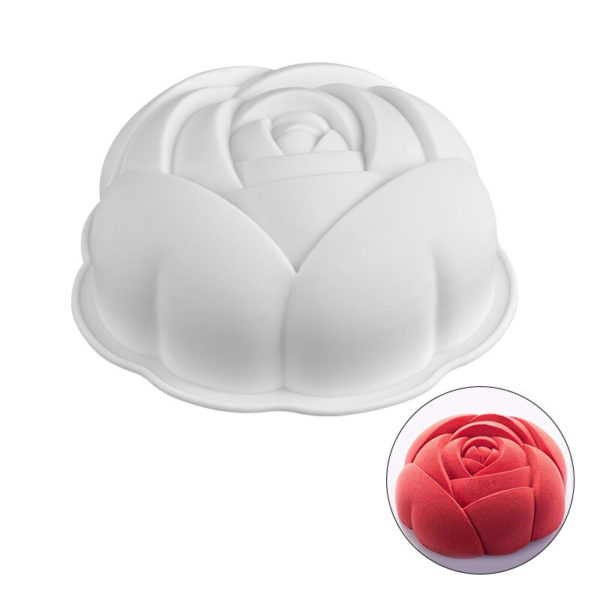Moule en silicone en forme de rose
