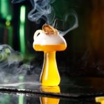 Verre à cocktail en forme de champignon