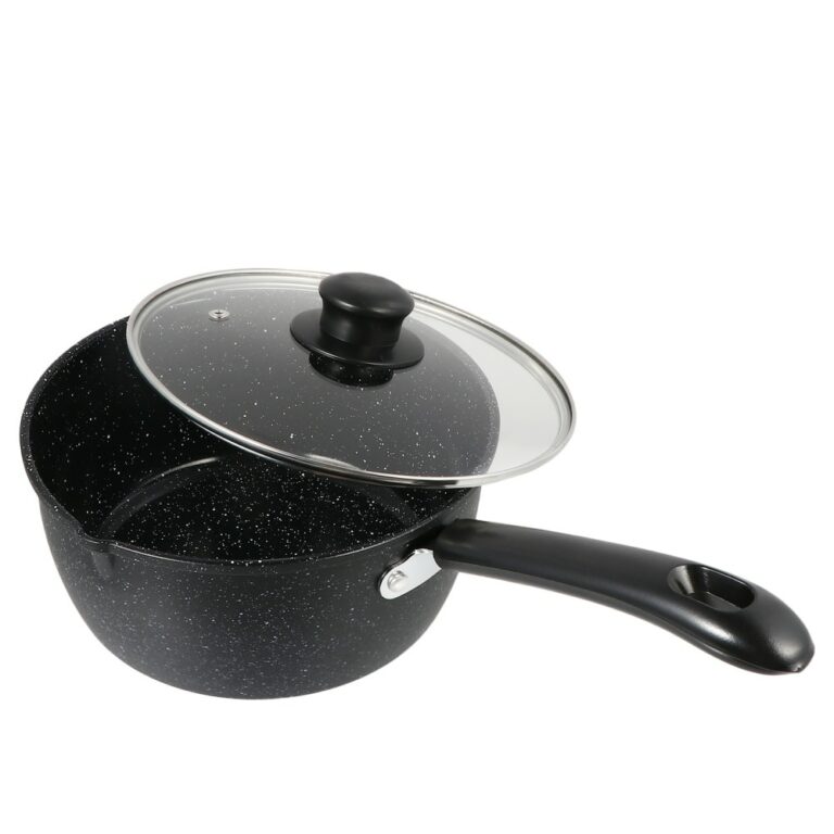 Casserole antiadhésive CHD avec couvercle en verre