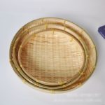 Assiette faite à la main en bambou