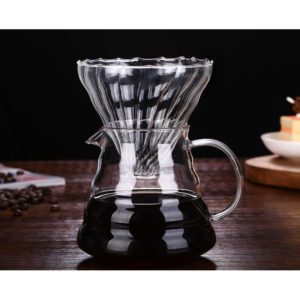 Carafe à café avec filtre transparent en verre 300/500/700ml