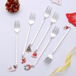 Fourchettes de Noël à symboles – Set Fourchettes Argent