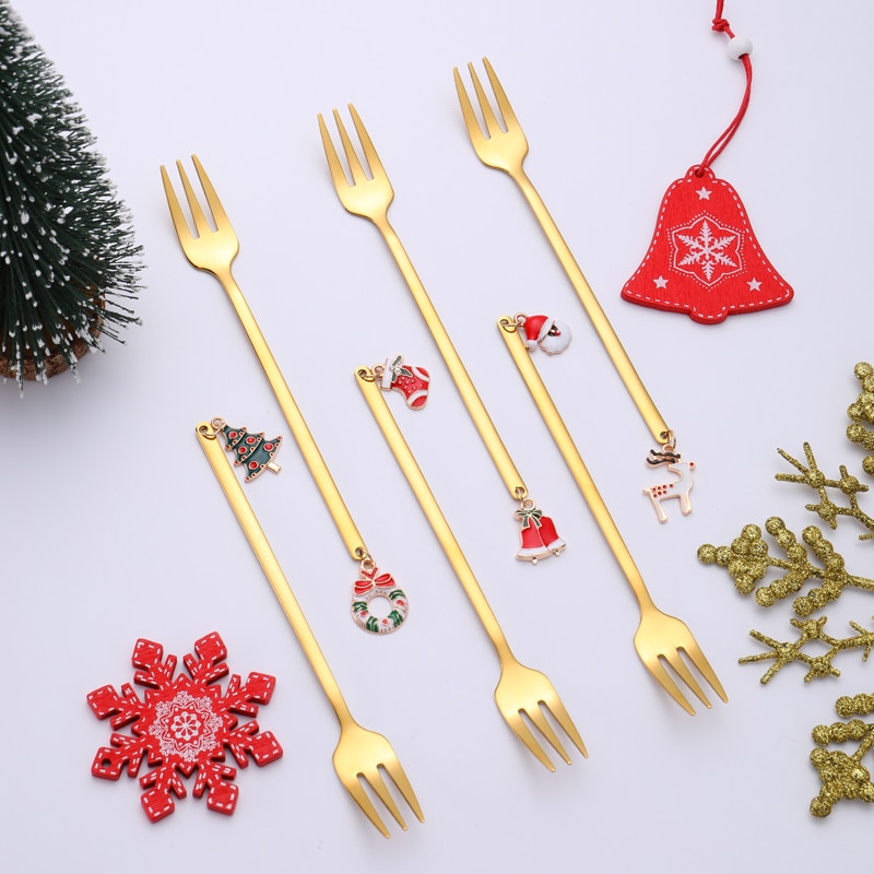 Fourchettes de Noël à symboles - Boutique de la Cuisine