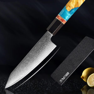 Couteau “chef de cuisine” professionnel avec manche en bois