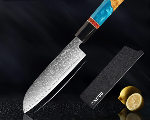 Couteau “chef de cuisine” professionnel avec manche en bois