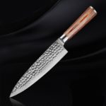 Couteau de Chef en acier Damas japonais VG10