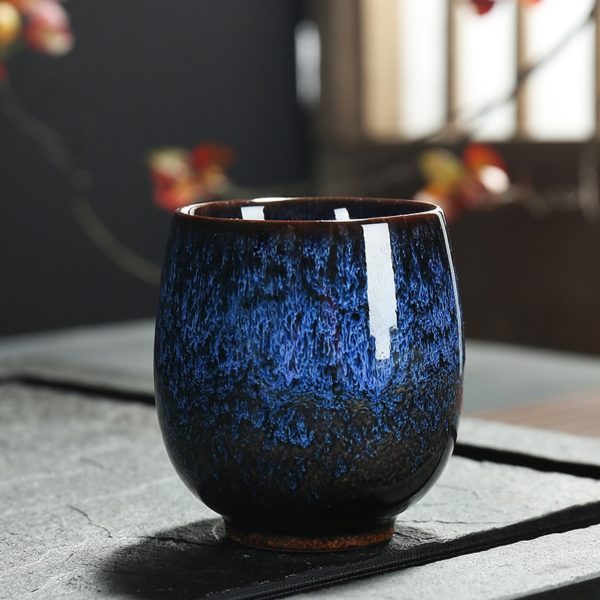 Tasse à thé en céramique – Bleu foncé