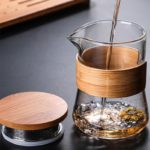 Service à thé de voyage en verre
