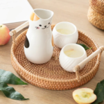 Service à thé en forme de chat