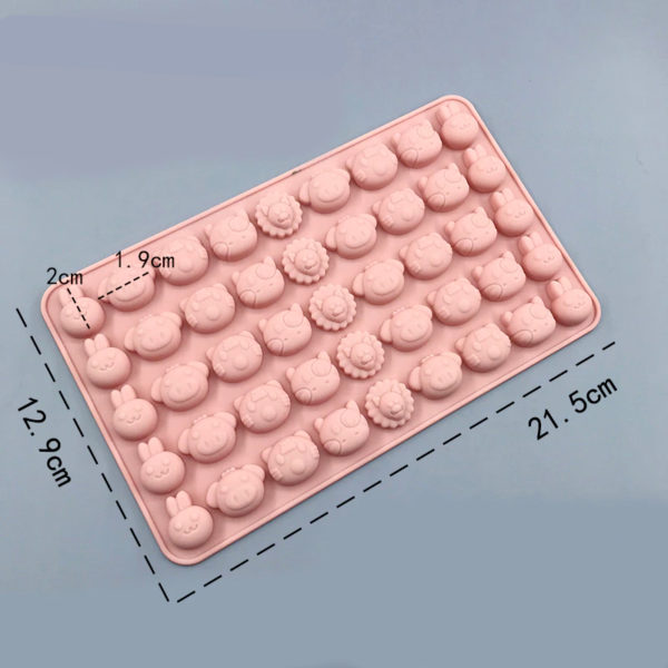 CPYJW 2 Pièces Moule Bonbon DIY En Silicone Avec 2 Compte-Gouttes, Réutilisables Et Antiadhésifs Pour Faire Des Bonbons Et Des Petits Glaçons
