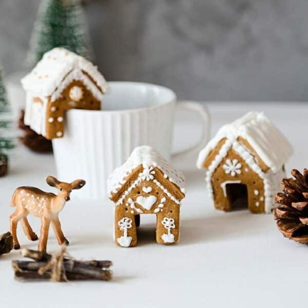Moule à gâteau en forme de maison de Noël, 3 emporte-pièces