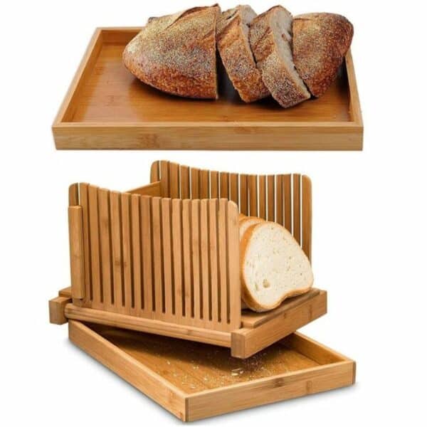 Planche à découper en bois avec support