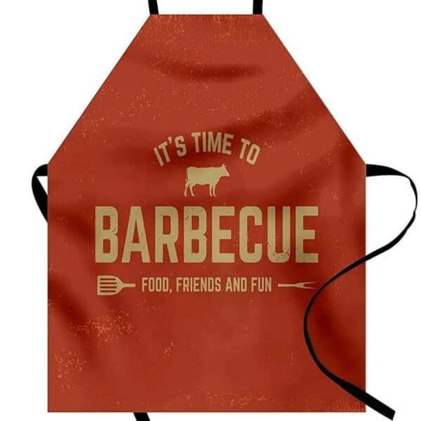 Tablier de fête BBQ rouge